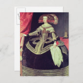オーストリアのマリアナ女王c.1653 ポストカード (正面/裏面)