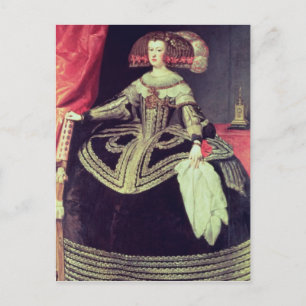 オーストリアのマリアナ女王c.1653 ポストカード