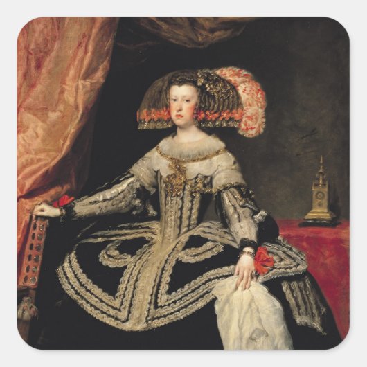 オーストリアのマリア・アンナ女王， 1652 スクエアシール (正面)