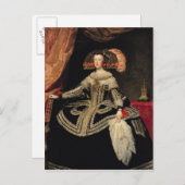 オーストリアのマリア・アンナ女王, 1652 ポストカード (正面/裏面)