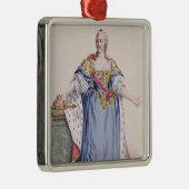 オーストリアのマリアTheresaの(1717-80年の)皇后、から「 メタルオーナメント (右)