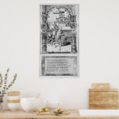 オーストリアのマーガレットの墓誌 ポスター (キッチン)