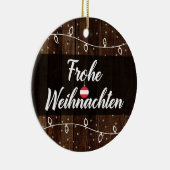 オーストリアのメリークリスマスFrohe Weihnachten セラミックオーナメント (右)