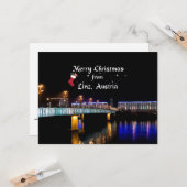 オーストリアのリンツからクリスマスを祝って カード (正面/裏面インサイチュ)