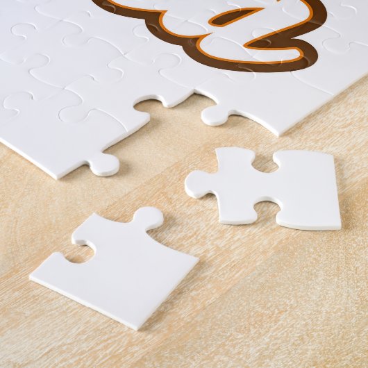 オーストリアのレトロな旅行ロゴ ジグソーパズル (側面)