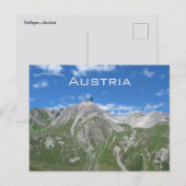 オーストリアのヴァルガ山の景色 ポストカード (正面/裏面)