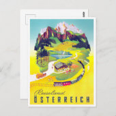 オーストリアのヴィンテージ旅行はがき ポストカード (正面/裏面)