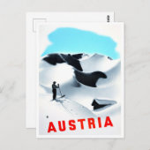 オーストリアのヴィンテージ旅行はがき ポストカード (正面/裏面)