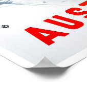 オーストリアのヴィンテージ旅行ポスター ポスター (角)