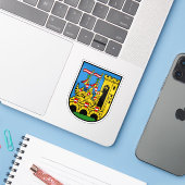 オーストリアのヴェックラブルックの紋章 シール (ノートパソコンとiPhone)