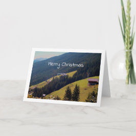 オーストリアの丘陵風景 カード