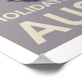 オーストリアの休日，ケーブルカー，ヴィンテージ旅行 ポスター (角)