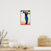 オーストリアの冬 – ヴィンテージ旅行ポスター ポスター (キッチン)