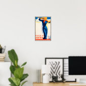 オーストリアの冬 – ヴィンテージ旅行ポスター ポスター (ホームオフィス)