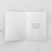 オーストリアの古い町の誕生日の窓を開く カード (内部)