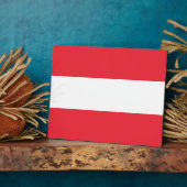 オーストリアの国旗プレート フォトプラーク (側面)