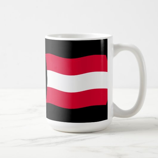 オーストリアの国旗マグカップ コーヒーマグカップ (右)
