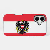 オーストリアの国旗 / オーストリアの旗 iPhone 16ケース (裏面横)