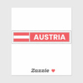 オーストリアの国旗 シール (シート)