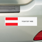 オーストリアの旗のバンパーステッカー バンパーステッカー (車上)