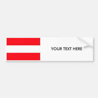 オーストリアの旗のバンパーステッカー バンパーステッカー