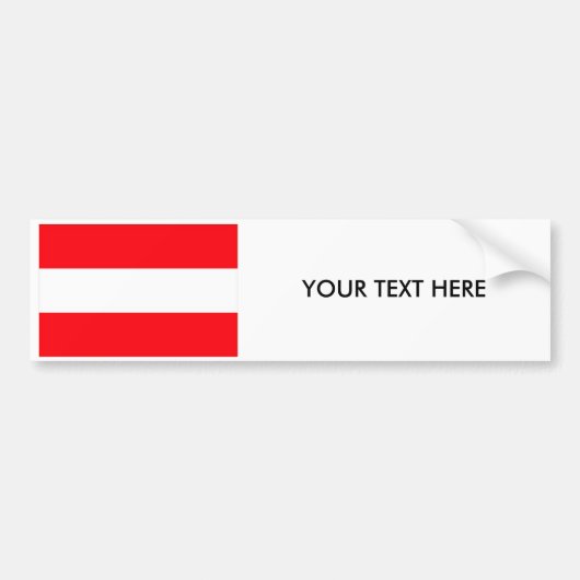 オーストリアの旗のバンパーステッカー バンパーステッカー (正面)