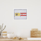 オーストリアの旗フランスの, c.181 ポスター (キッチン)