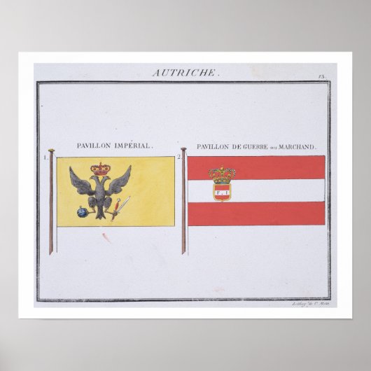 オーストリアの旗フランスの, c.181 ポスター (正面)