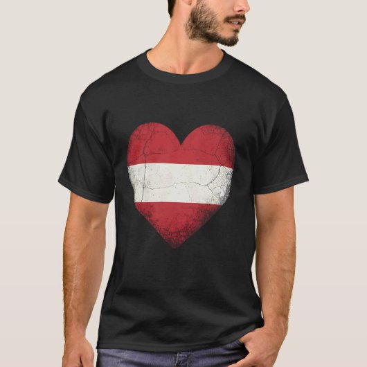 オーストリアの旗 オーストリアのルーツ 6 Tシャツ (正面)