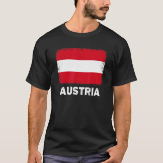 オーストリアの旗 オーストリアの人々を応援しよう 女性 男性 Tシャツ