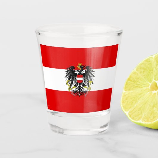 オーストリアの旗 ショットグラス (正面)