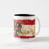 オーストリアの旗 ツートーンマグカップ (正面右)