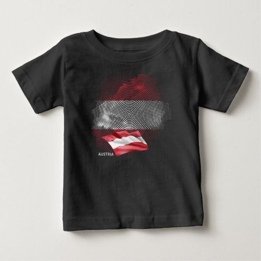 オーストリアの旗 ベビーTシャツ (正面)