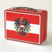 オーストリアの旗 メタルランチボックス (裏面)