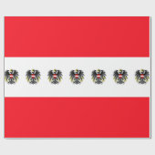 オーストリアの旗 ラッピングペーパー (フラット)