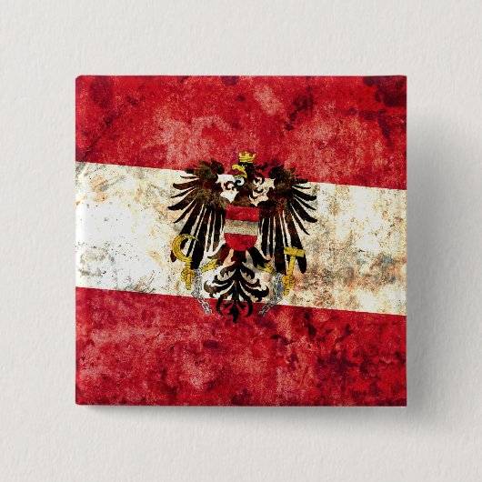 オーストリアの旗 缶バッジ (正面)