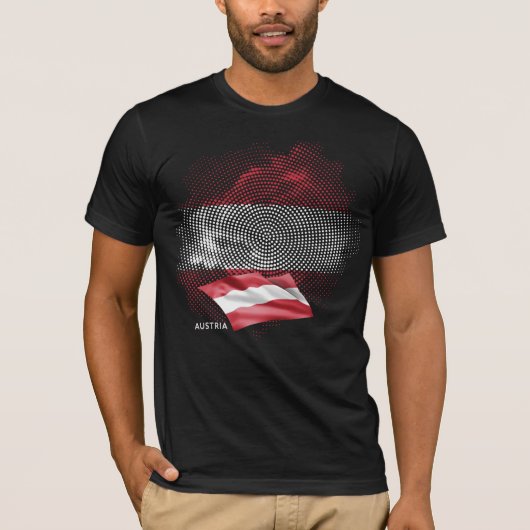 オーストリアの旗 Tシャツ (正面)