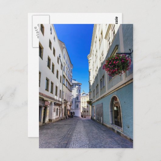 オーストリアの旧市街通り ポストカード (正面/裏面)