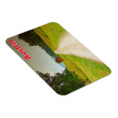 オーストリアの木造の小屋と通路 マグネット (右側)