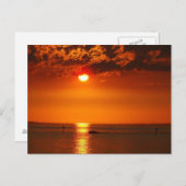 オーストリアの湖コンスタンスでボーラルベルグサンセット ポストカード (正面/裏面)