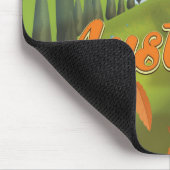 オーストリアの漫画旅行ポスター マウスパッド (コーナー)