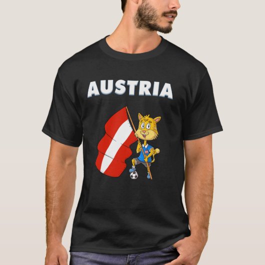 オーストリアの猫 Tシャツ (正面)