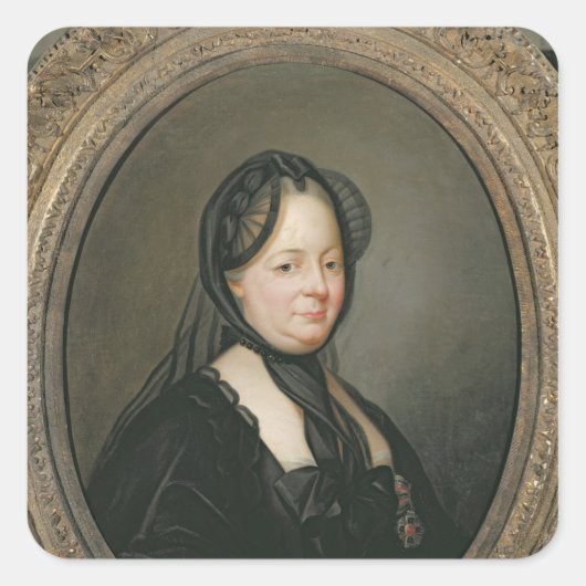 オーストリアの皇后マリア・テレサ スクエアシール (正面)