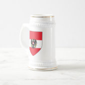 オーストリアの盾ステイン ビールジョッキ (正面左)