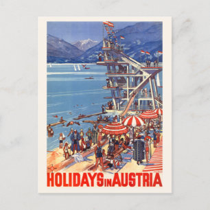 オーストリアの祝祭日Vintage Poster 1933 ポストカード
