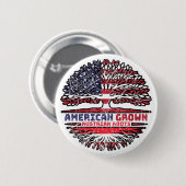 オーストリアの米国アメリカ合衆国アメリカ合衆国統一された州 缶バッジ (正面&裏面)