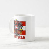 オーストリアの紋章付き外衣 コーヒーマグカップ (正面左)