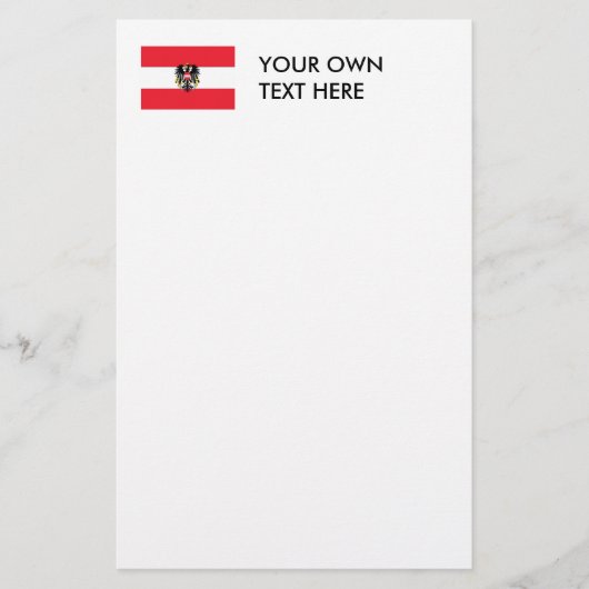 オーストリアの紋章付き外衣 便箋 (正面)