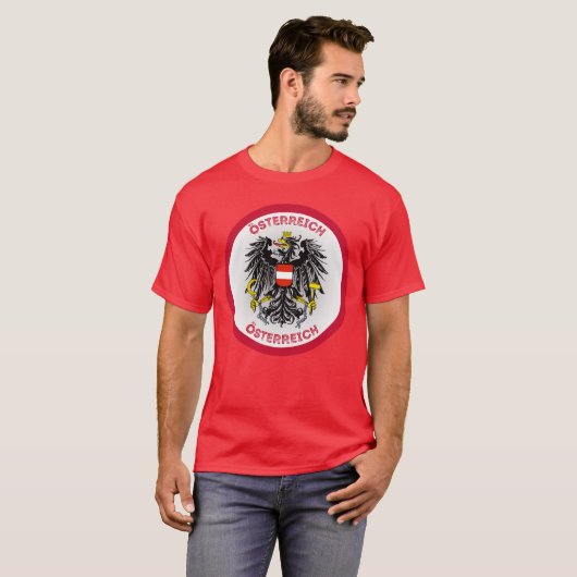 オーストリアの紋章 サークル Tシャツ (正面フル)