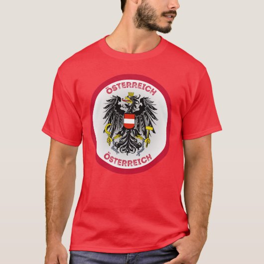 オーストリアの紋章 サークル Tシャツ (正面)